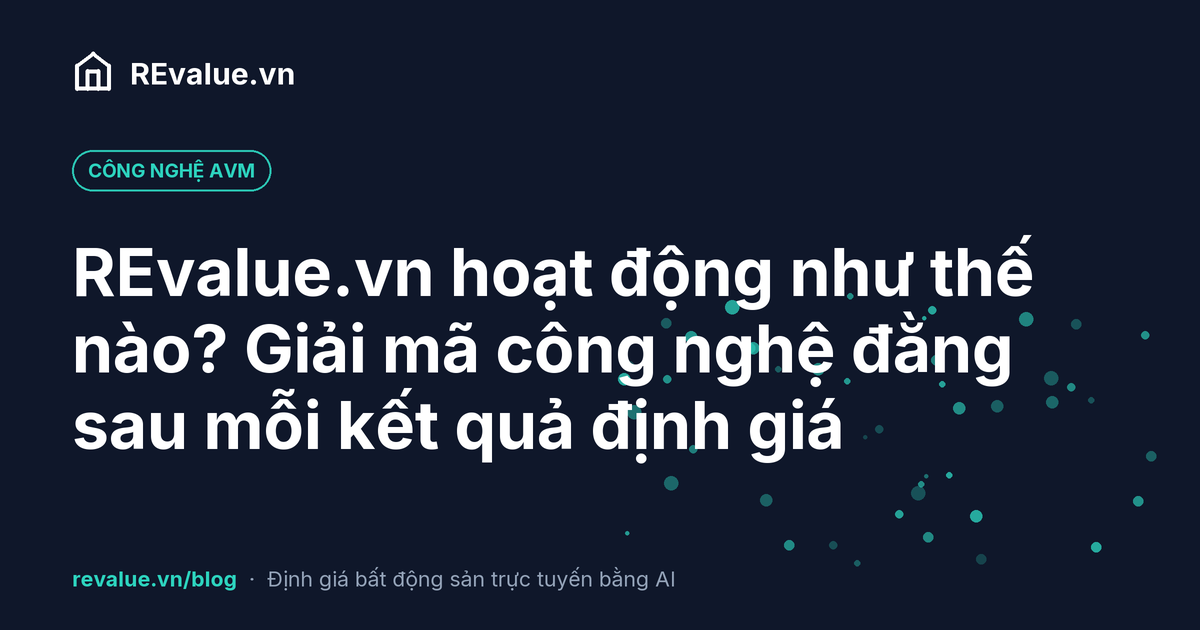REvalue.vn hoạt động như thế nào? Giải mã công nghệ đằng sau mỗi kết quả định giá
